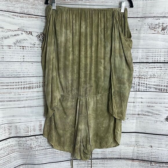 Blue life Romper Womens XS tie dye off the shoulder Cover up Resort beach boho - Picture 2 of 9